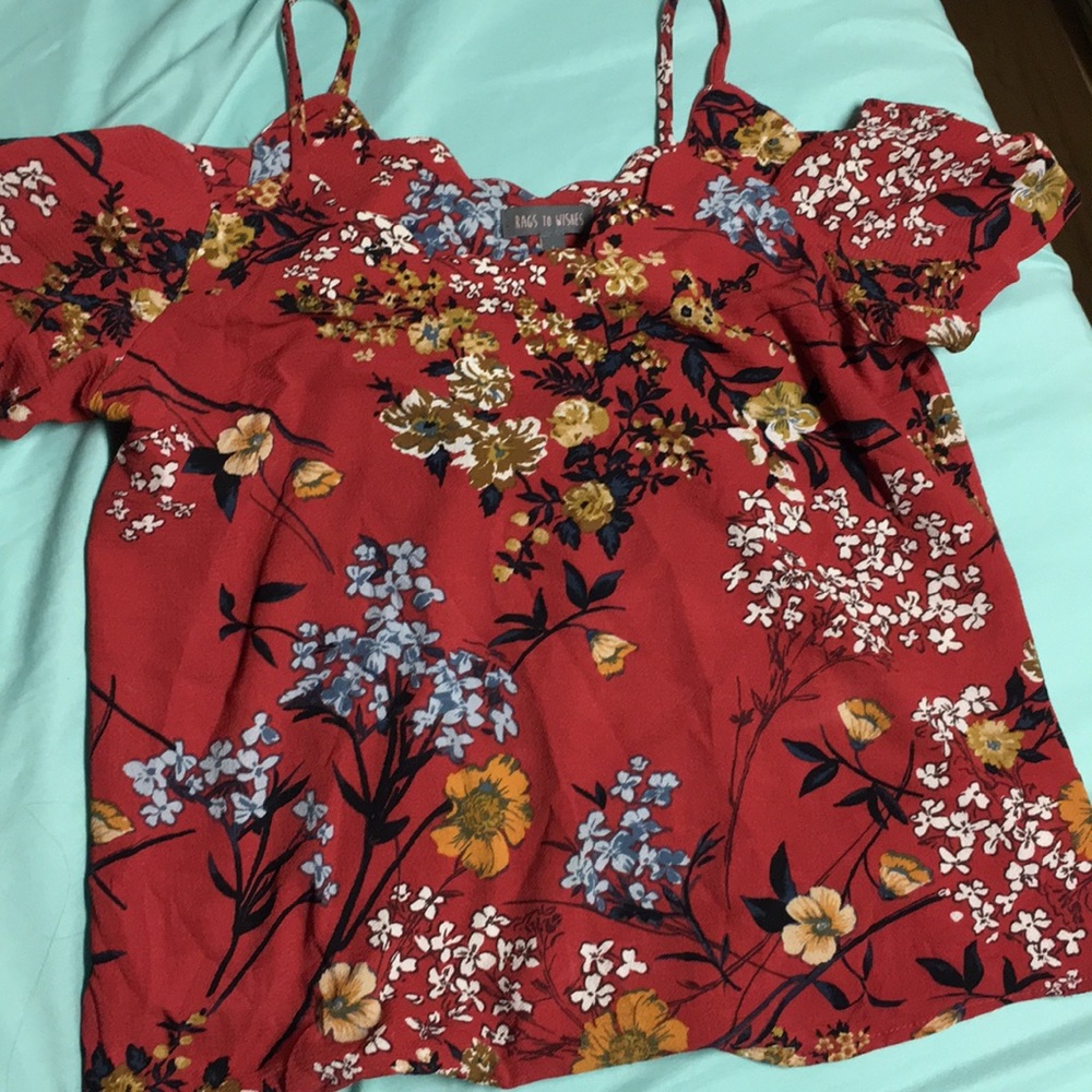 Off the shoulder crop top